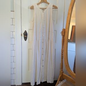 White Linen Maxi dress